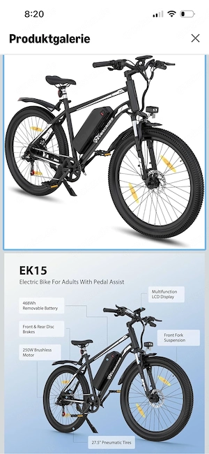 Neues E-Bike (Pedelec)   OVP im Karton, nur 1x gefahren!