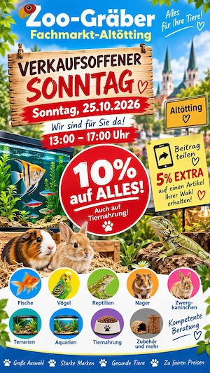 Verkaufsoffener Sonntag 25.10.2025 bei Zoo Gräber in Altötting 