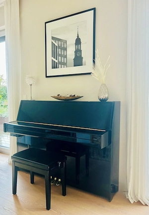 Yamaha B1 Silent SD Klavier schwarz Hochglanz