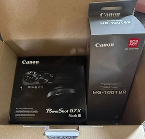 Canon PowerShot G7X Mark III mit Vlogging-Kit und 64-GB-SD-Speicherkarte