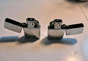 2x Original Zippo Feuerzeug Made in USA Orientalisches Motiv