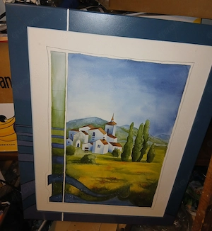 Schönes grosses Bild im Rahmen