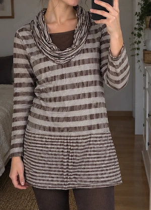 Damenbekleidung Longshirt Shirt Gr. XS bzw. ca. Gr. 34