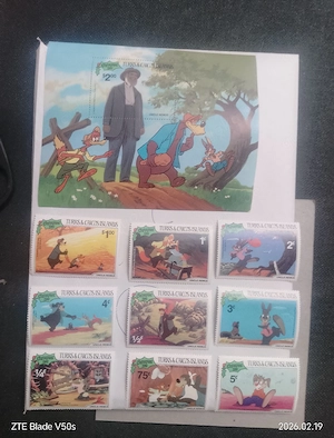 disney pinnochio remus briefmarken postfrisch