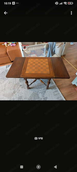 Schachtisch Vintage - Spieltisch   Beistelltisch 