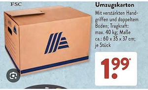 15 Umzugskartons in gutem Zustand