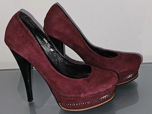 Neuwertig! Damen High Heels Größe 40 No Ballerinas Munich bordeaux TOP!