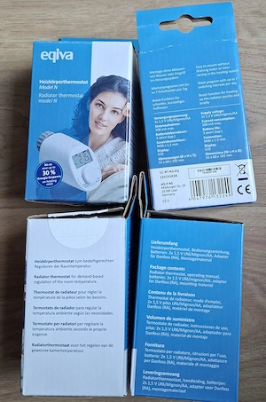 4x eqiva Heizkörperthermostat