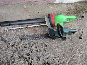 2 Heckenschere 40 u. 60 Schwert + Rasentrimmer