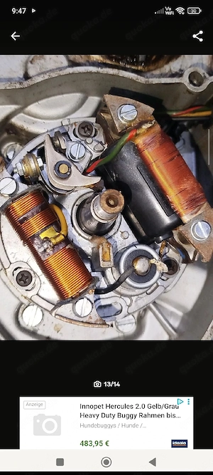 Hercules Mk 2 Lichtmaschine Bosch 
