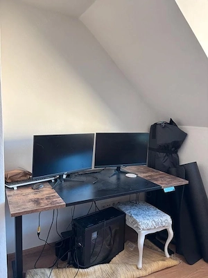Maidesite Schreibtisch elektrisch höhenverstellbar 160x75 cm