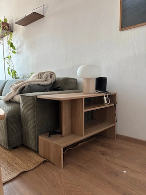 Sofa-Beistelltisch in Holzoptik Ikea Holmerud