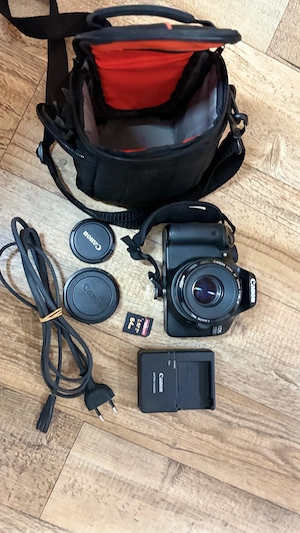 canon 550d mit zubehör mit 64gb 