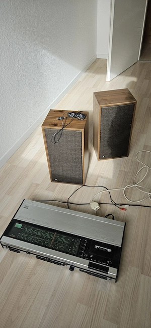 ITT Schaub-Lorenz Stereo 5501 Hi-Fi Gerät und 2x Dual Lautsprecher 