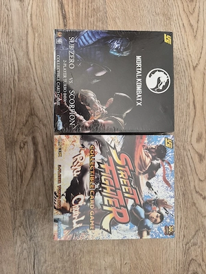 2x UFS Sammelkartenspiele: Mortal Kombat X & Street Fighter