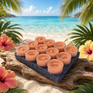 PartyLite 12 Teelichter VO4907 Insel Paradies NEU & OVP