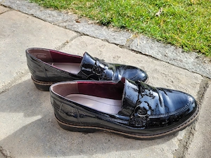 Loafer Halbschuhe Lack Gr. 40