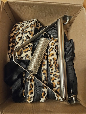 Liebesschaukel Leopard mit Aufhängungsfeder (Neu, unbenutzt)
