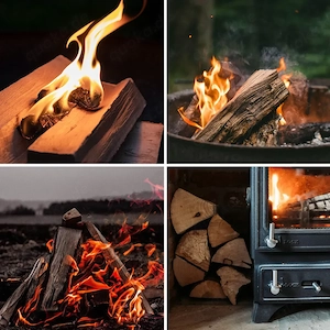 Brennholz, Holzscheite, 120 kg, für Öfen und Kamine