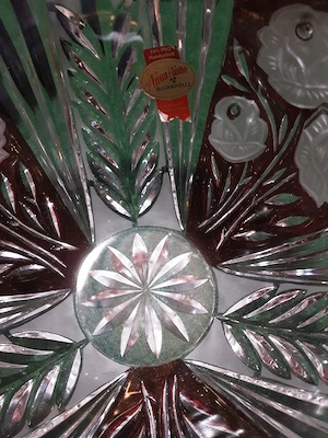 Bleikristall Große Schale und Vase gut erhalten!