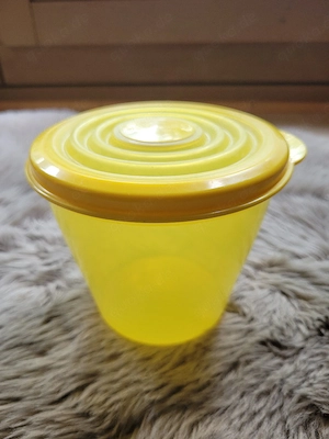 Tupperware Bungee Schüssel 800ml Gelb mit flexiblem Deckel