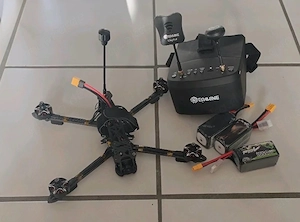 FPV Drohne 7 Zoll mit FPV Brille