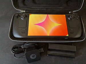Valve Steam Deck OLED 1TB Handheld Console + Docking Station, Case, & Charger