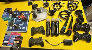 PlayStation 3 Zubehörpaket   4 Controller, Move, SingStar, 25 Spiele