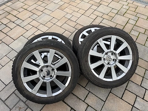4x PLATIN Alufelgen silber z.B. für Toyota Verso, Mehrspeichen-Design