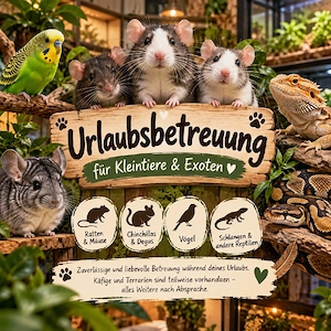    Urlaubsbetreuung für Kleintiere & Exoten   