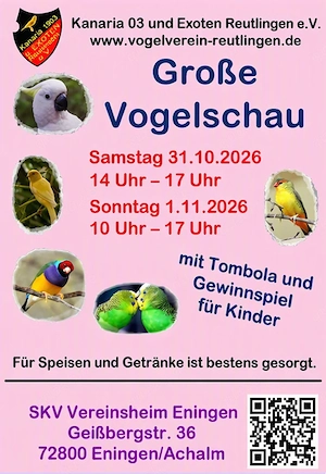 Vogelschau und kleine Vereinsbörse