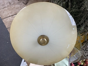 Nostalgische Deckenleuchte mit Glasschirm 50 cm