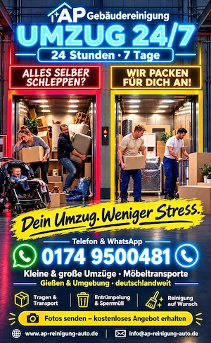 Umzug & Entrümpelung 24 7   Sperrmüll & Reinigung | Gießen & deutschlandweit