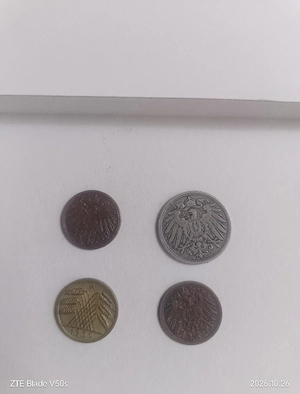 vier verschiedene munzen deutsche geschichte 