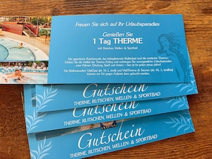 4 Stück Eintrittskarten Therme Erding bei München