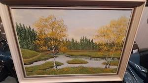 Bild mit Rahmen -Landschaft
