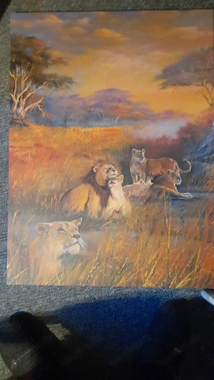 Afrikanisches Gemälde Druck
