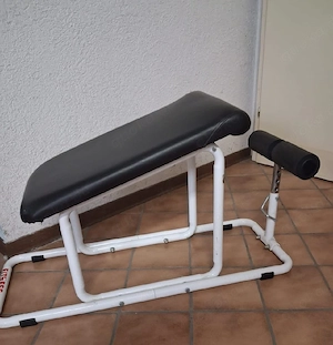 Bauchtrainer Fitnessbank weiss schwarz