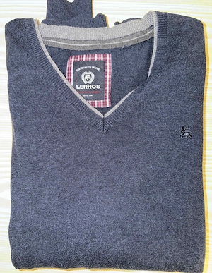 Eleganter, wertiger Lerros Pulli, blau, Größe XL