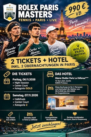 Rolex Paris Masters 2026   Tickets + Hotel in Paris