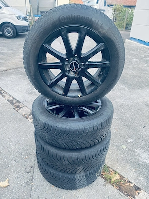 4x Winter Kompletträder 205 55 R16 91H Continental auf Autec 6.5Jx16H2 Schwarz