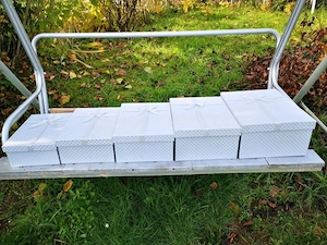 Geschenk Box Silber Schleife Glitzer