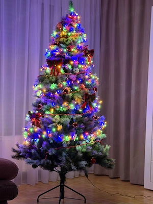 Neuer kompletter künstlicher Weihnachtsbaum 185 cm 3-teiliges Sortiment