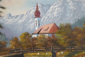 Ölbild-Ramsau bei Berchtesgaden