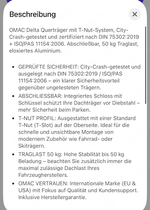 Dachträger abschließbar 