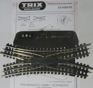 Trix Express H0 Doppelkreuzungsweiche mit Anleitung funktionsgepr