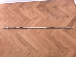 Langhantelstange mit Gewinde, 1 Sternmutter   Hantelstange