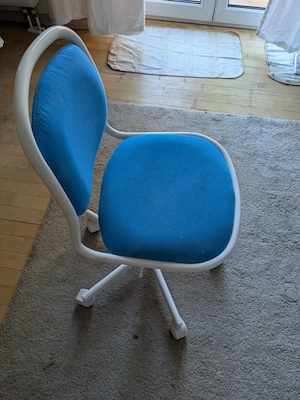 Kinderstuhl weiß blau (IKEA ÖRFJÄLL)