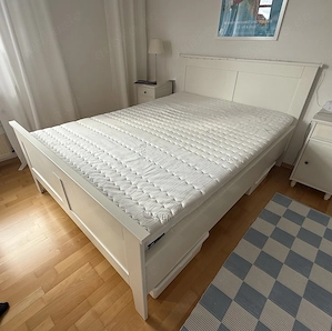 Doppelbett mit Lattenrost und mit oder ohne Matratze 150x200cm