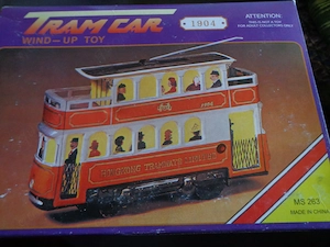 Blechspielzeug Tram Car zum Aufziehen, neu  